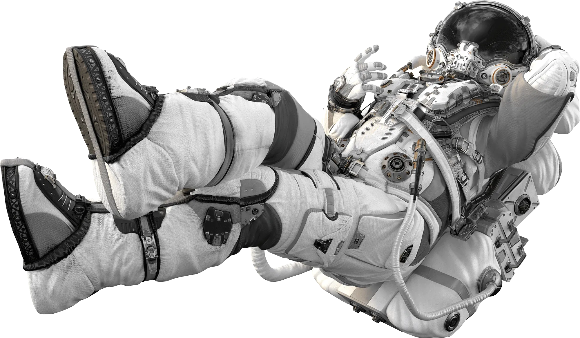 Astronaut floating through the future of branding.
