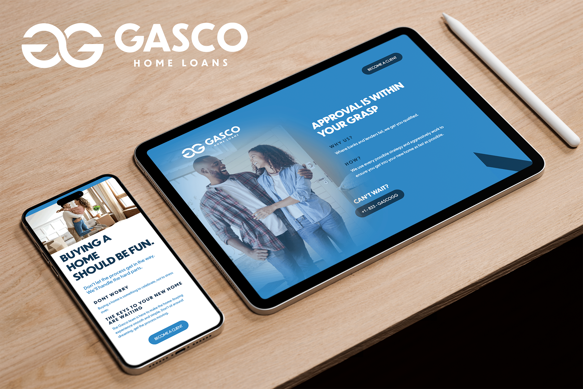 gasco home loans client website design and development