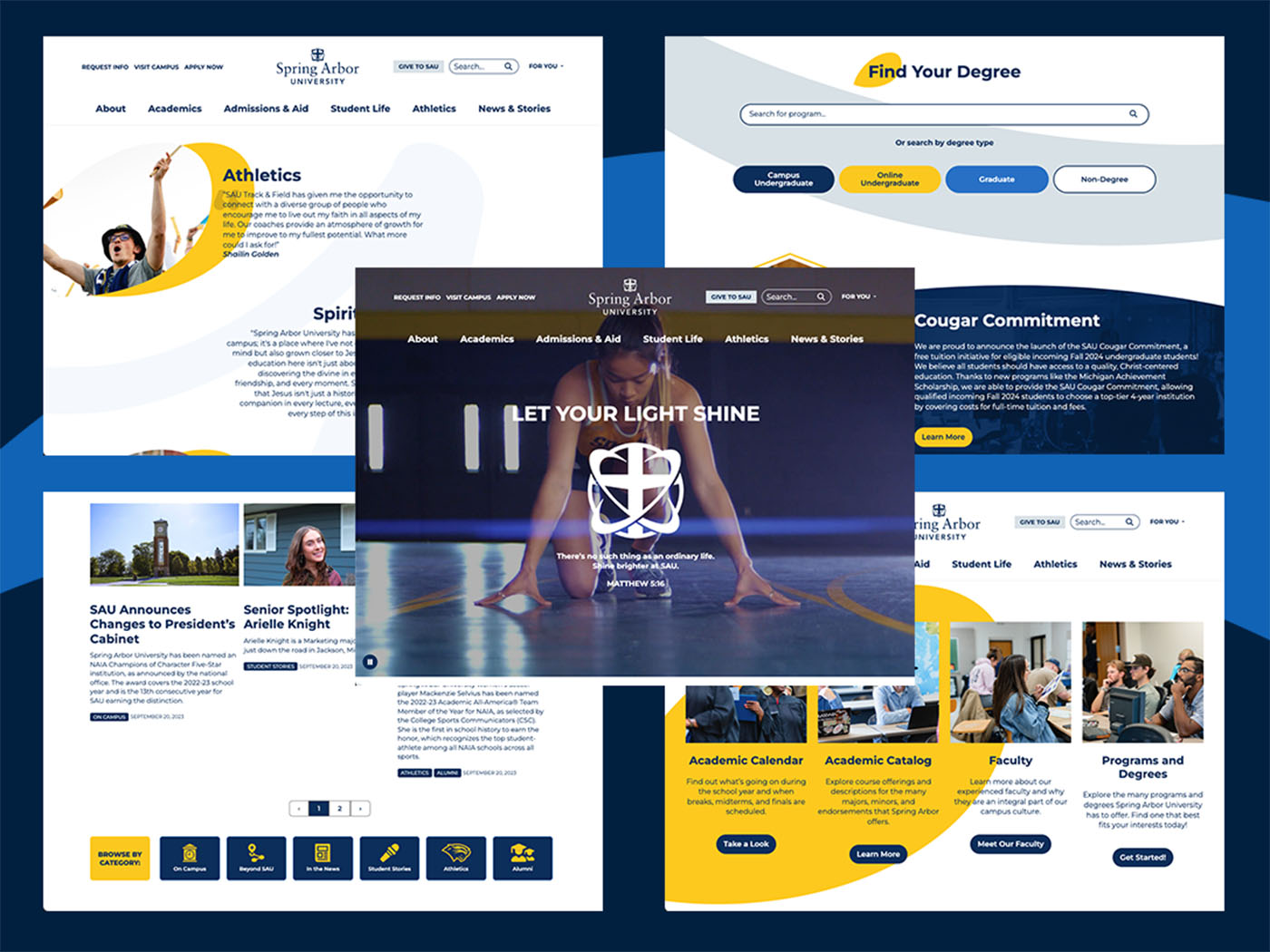 Web design and development for university